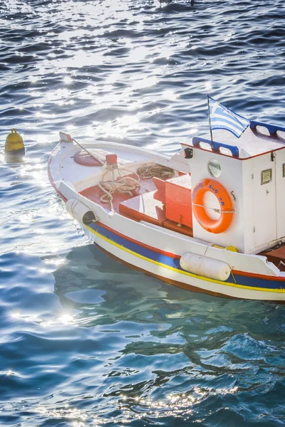 Човен рибалки Греції — стокове фото