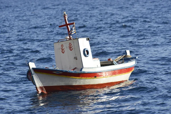 Bateau de pêcheur Grèce — Photo