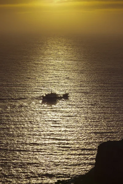 Atardecer en la isla Santorini — Foto de Stock