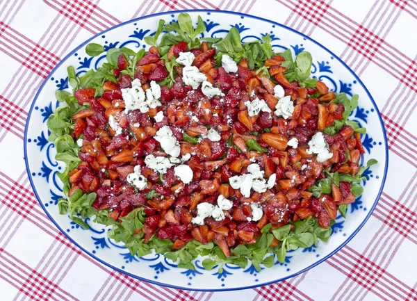 Fresh strawberry salad — Stock Photo, Image