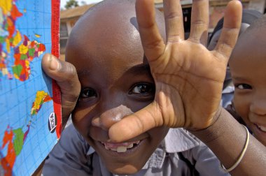 Kimliği belirsiz çocuk, Uganda Afrika
