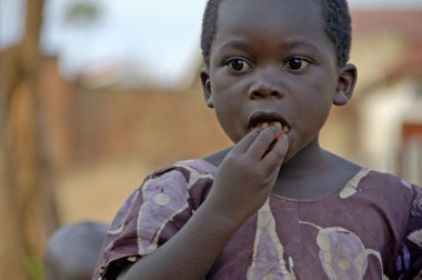 Kimliği belirsiz çocuk, Uganda Afrika