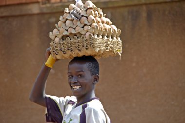 Kimliği belirsiz çocuk, Uganda Afrika