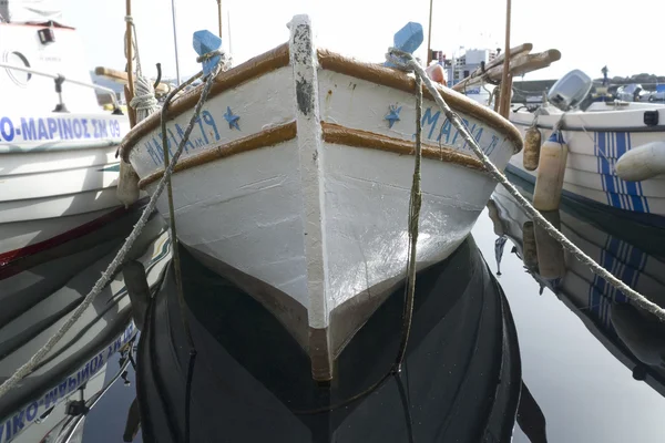 Boat Molivos Lesvos — Stock Photo, Image
