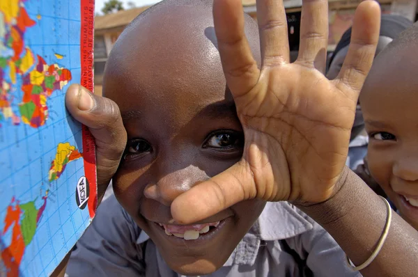 Enfants non identifiés, Ouganda Afrique — Photo