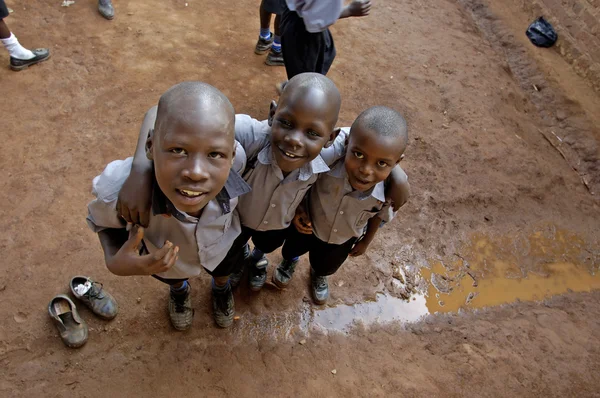 Enfants non identifiés, Ouganda Afrique — Photo