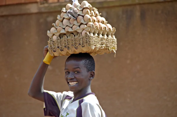 Crianças não identificadas, Uganda África — Fotografia de Stock