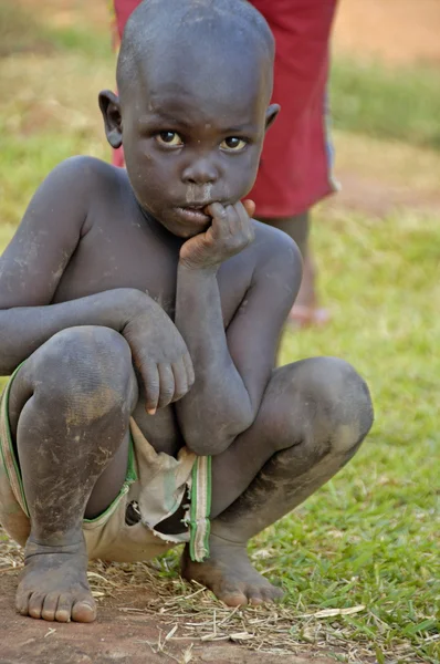 Enfants non identifiés, Ouganda Afrique — Photo