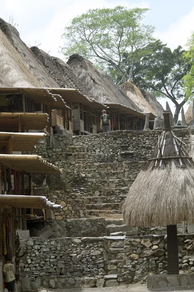 Pueblo tradicional de Bena en la isla de Flores Indonesia — Foto de Stock