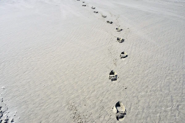Стопах в піску Terschelling — стокове фото