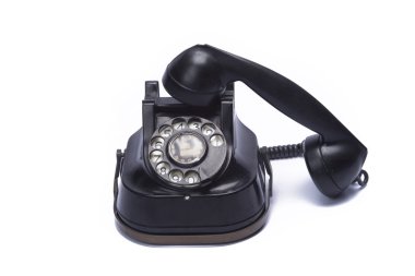 Vintage siyah telefon