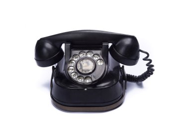 Vintage siyah telefon
