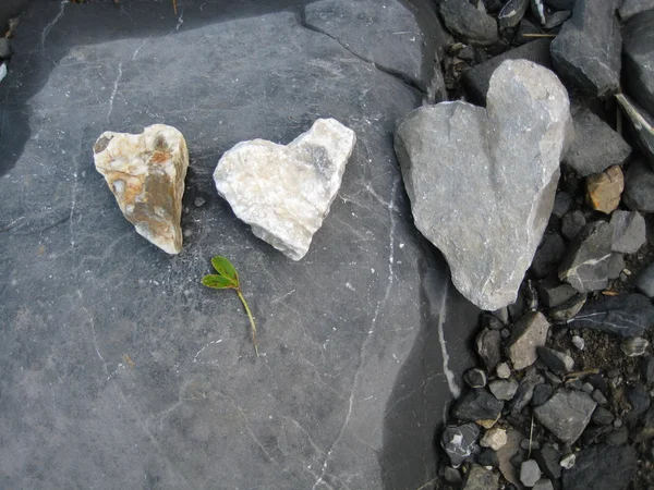 Corazones de piedras — Foto de Stock