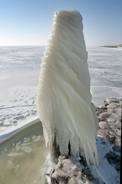 Ice and snow in cold winter — Stock Photo, Image