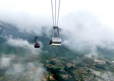 Teleferik yolu en iyi dağlara 