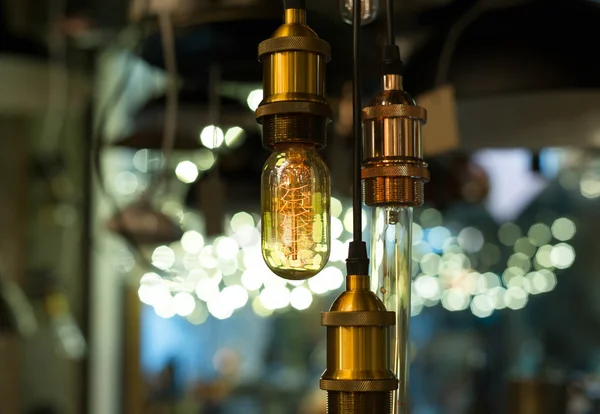 Bella decorazione lampada stile Vintage incandescente — Foto Stock