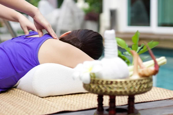 Woman having Relaxing Massage — Stock Photo, Image