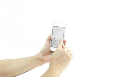 Cep telefonu kullaranarak halklar eller