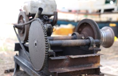 Odak eski ve paslı engin zinciri ile seçin