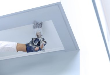 Erkek ağrı fırça boya yapı holding eldiven