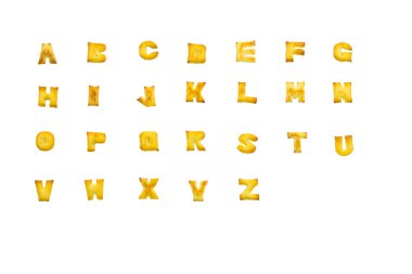 Roma alfabesi buiscuit yapılan 