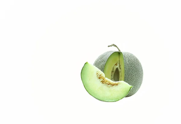 Japanese melon green isolated — Stock Photo, Image