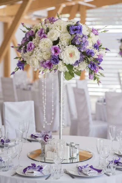 Düğün dekor mor beyaz