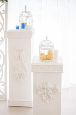 düğün detayları sarı mavi