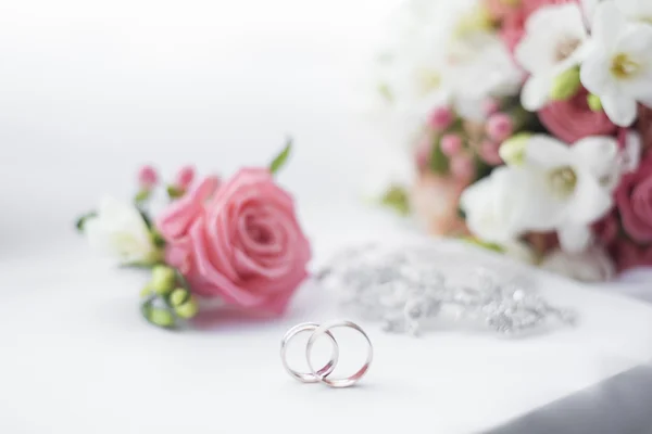 Los detalles de boda del anillo del zapato —  Fotos de Stock