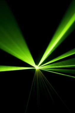 Lazer ışını siyah bir arka plan