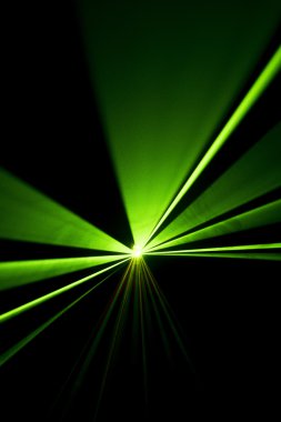 Lazer ışını siyah bir arka plan