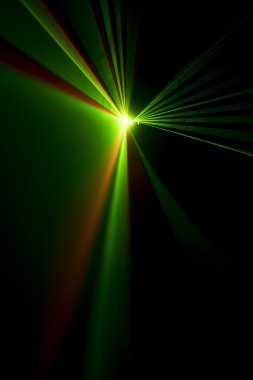 Lazer ışını siyah bir arka plan