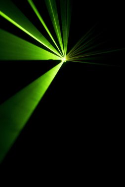 Lazer ışını siyah bir arka plan