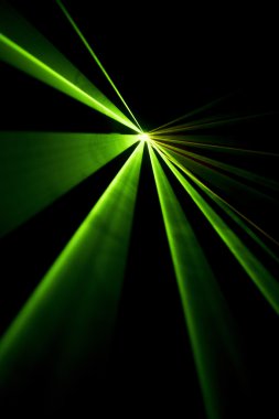 Lazer ışını siyah bir arka plan