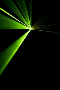 Lazer ışını siyah bir arka plan