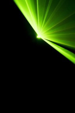 Lazer ışını siyah bir arka plan