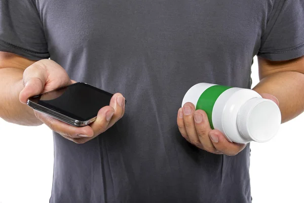 Man ordering drugs — Stock Photo, Image