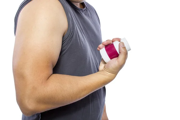 Man showing biceps — Stock Photo, Image