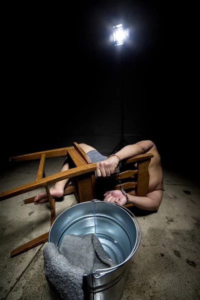Чоловік В'язень покараний — стокове фото