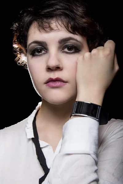 Model wearing  smart watch — Stock Photo, Image