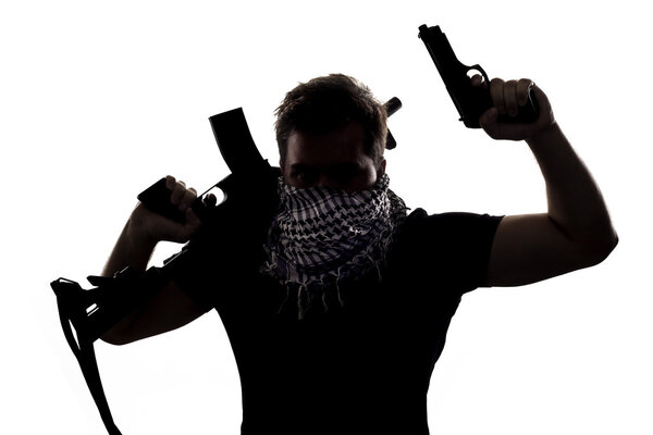 Силуэт солдата
