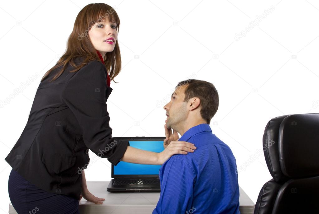 vrouwelijk flirten