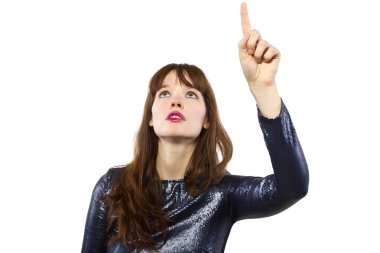 hareketleri işaretleme ile şık kadın modeli巴塞罗那，西班牙-2008 年 6 月 28 日： 内部的邦奇利亚市场在 2008 年 6 月 28 日在西班牙巴塞罗那。市场一直以来 1217年。现在城市的首要旅游地标之一