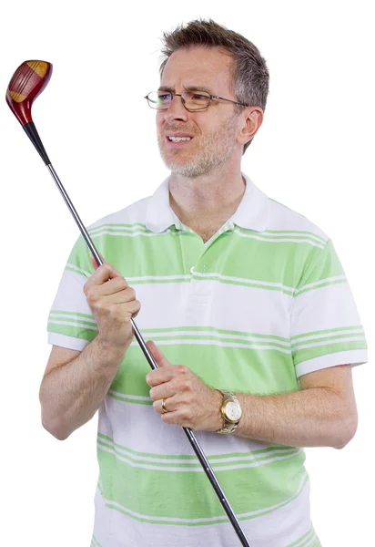 Uomo che gioca a golf — Foto Stock