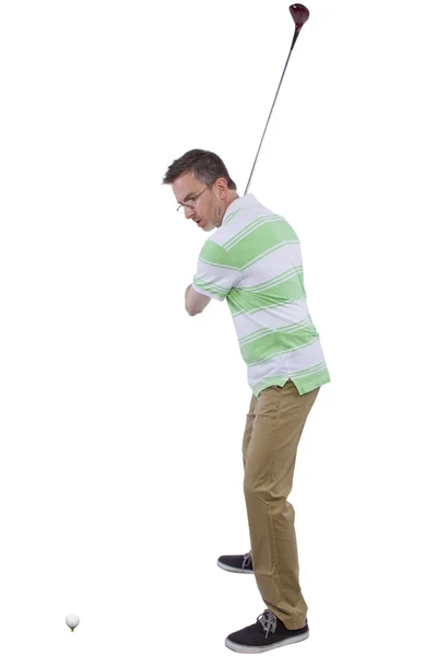 Man playing golf — Stock Photo, Image