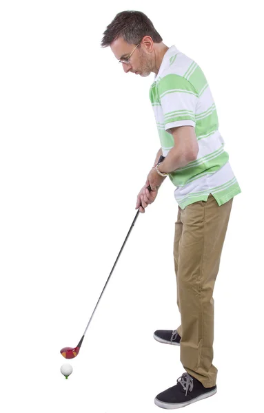 Man playing golf — Stock Photo, Image