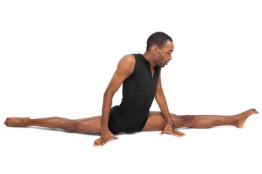 Erkek bale dansçısı gösteren esneklik