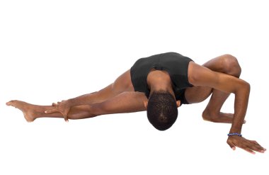 Erkek bale dansçısı gösteren esneklik