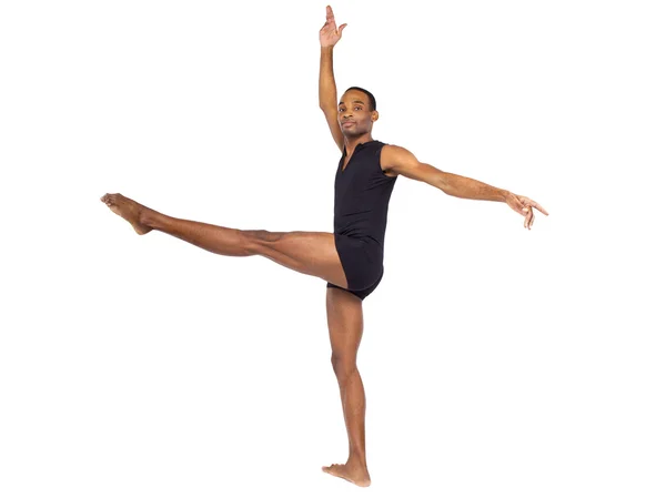 Dancer balancing to show ballet forms — Stock Photo, Image