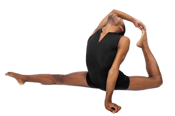 Bailarina de ballet masculina mostrando flexibilidad — Foto de Stock